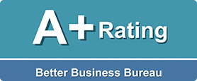 We are rated A+ in the BBB.org
